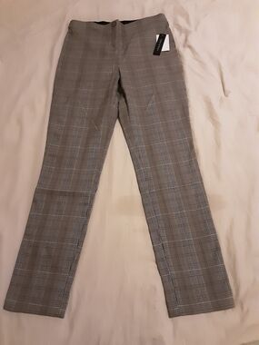 NWT Violets & Roses Plaid Dress Pants